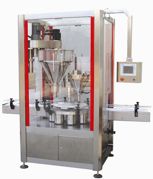 Automatic Two Auger Head Powder Filling Machine
